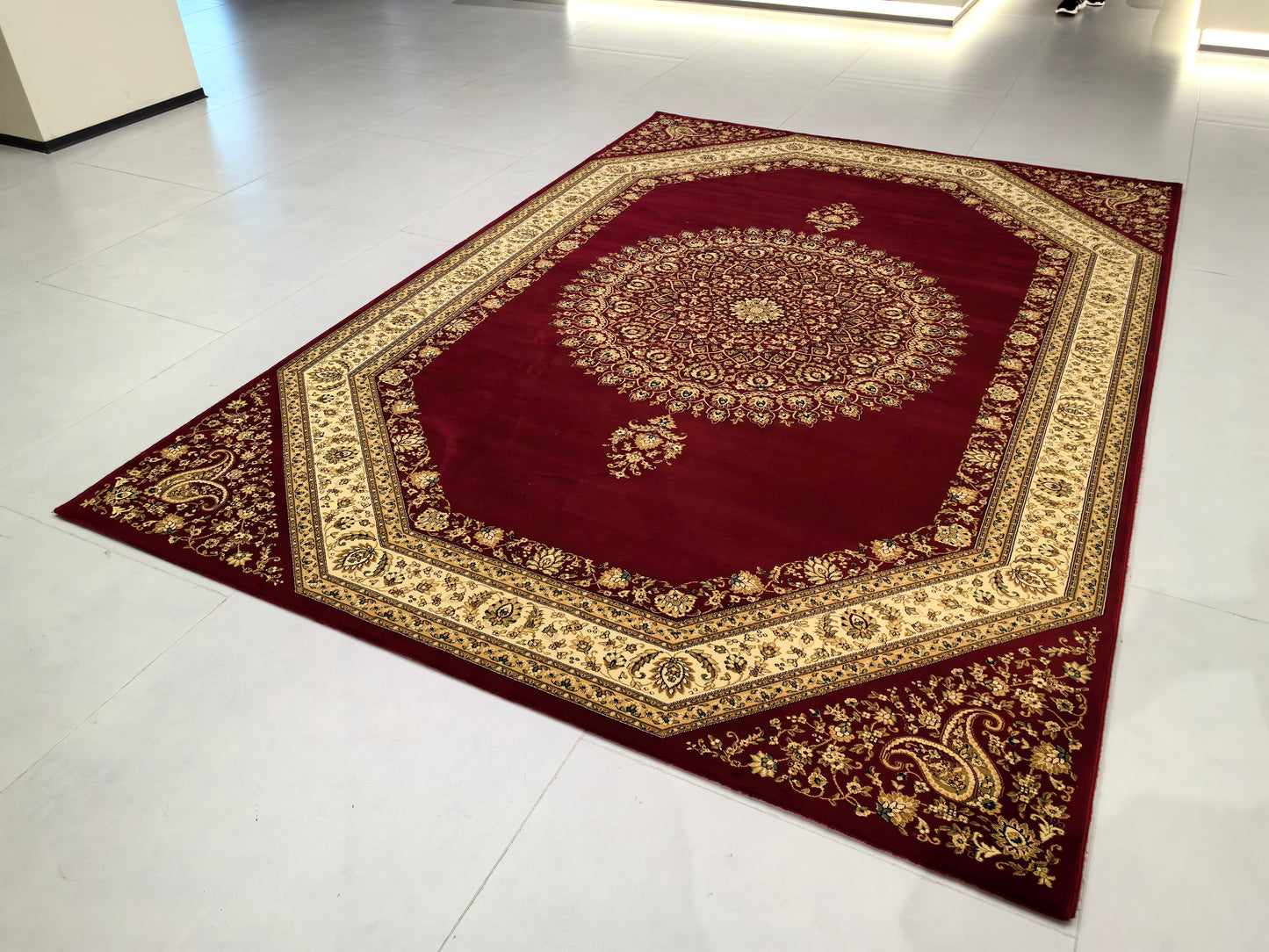 Alfombra de estilo retro europeo, exquisita y lujosa