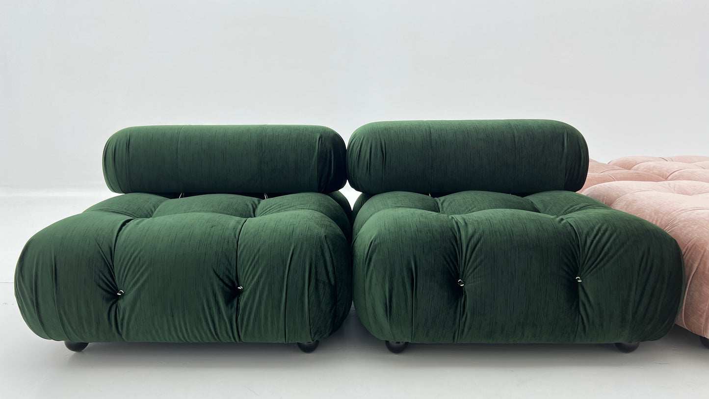 Italian combination bubble sofa modern simple large and small apartment single fabric Nordic retro sofa