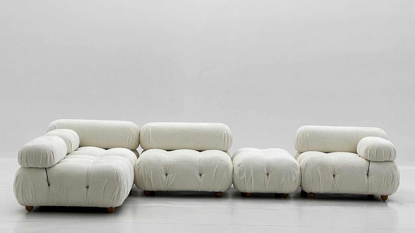 Italian combination bubble sofa modern simple large and small apartment single fabric Nordic retro sofa