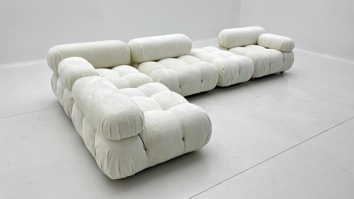 Italian combination bubble sofa modern simple large and small apartment single fabric Nordic retro sofa