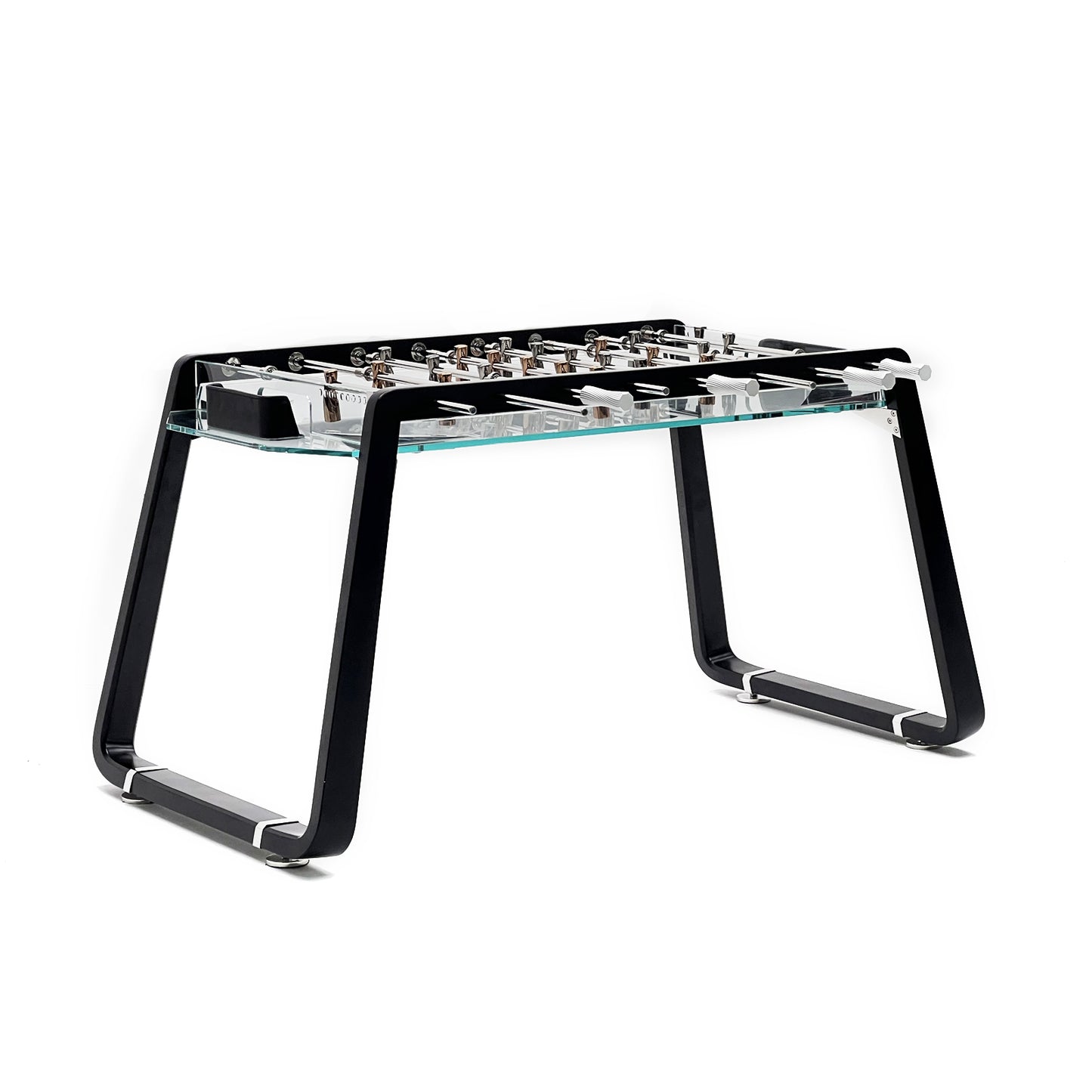 Mesa de futbolín de cristal