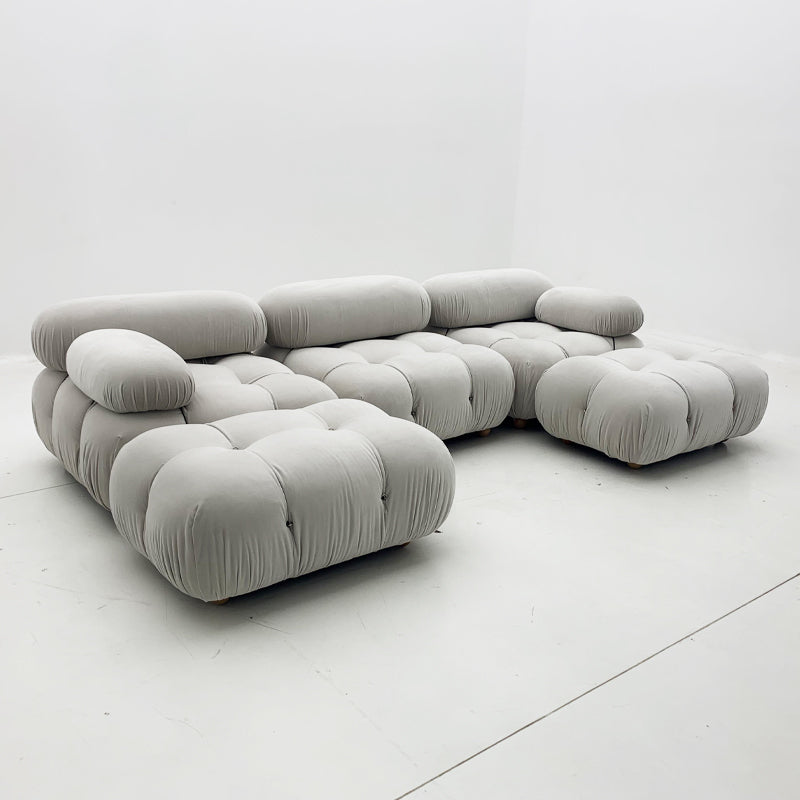 Italian combination bubble sofa modern simple large and small apartment single fabric Nordic retro sofa