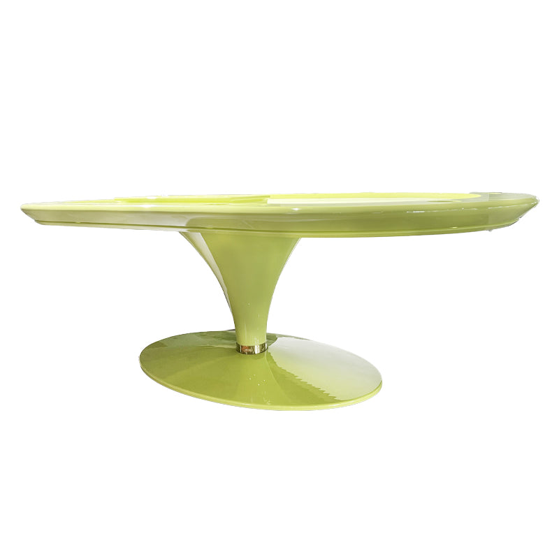 Mesa de póquer/mesa de juego ovalada verde para 8 personas