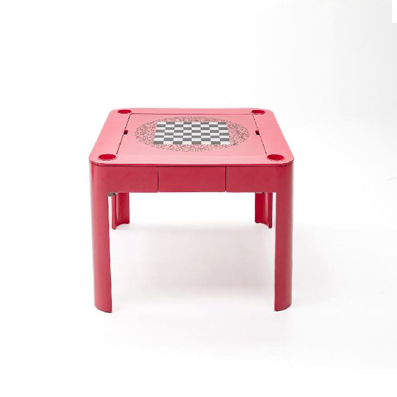 4 in 1 pink multifunctional table/poker table/chess table, equipped with chess, chip box, etc.