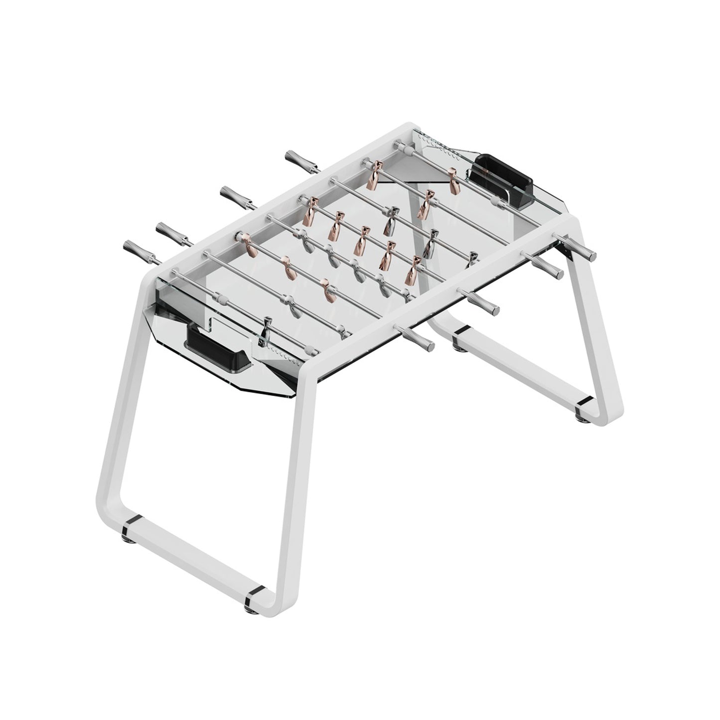 Mesa de futbolín de cristal
