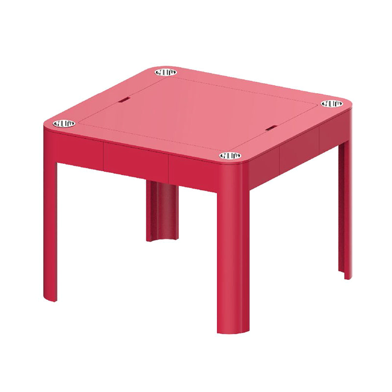 4 in 1 pink multifunctional table/poker table/chess table, equipped with chess, chip box, etc.