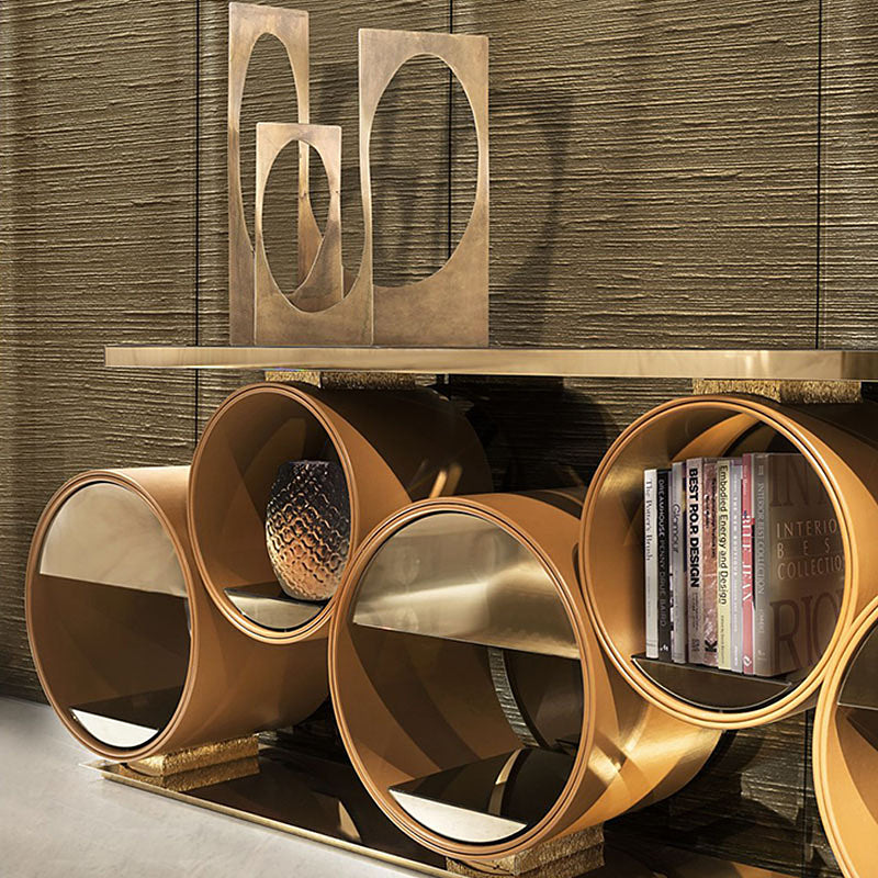 Mueble de TV de mármol natural de estilo escandinavo