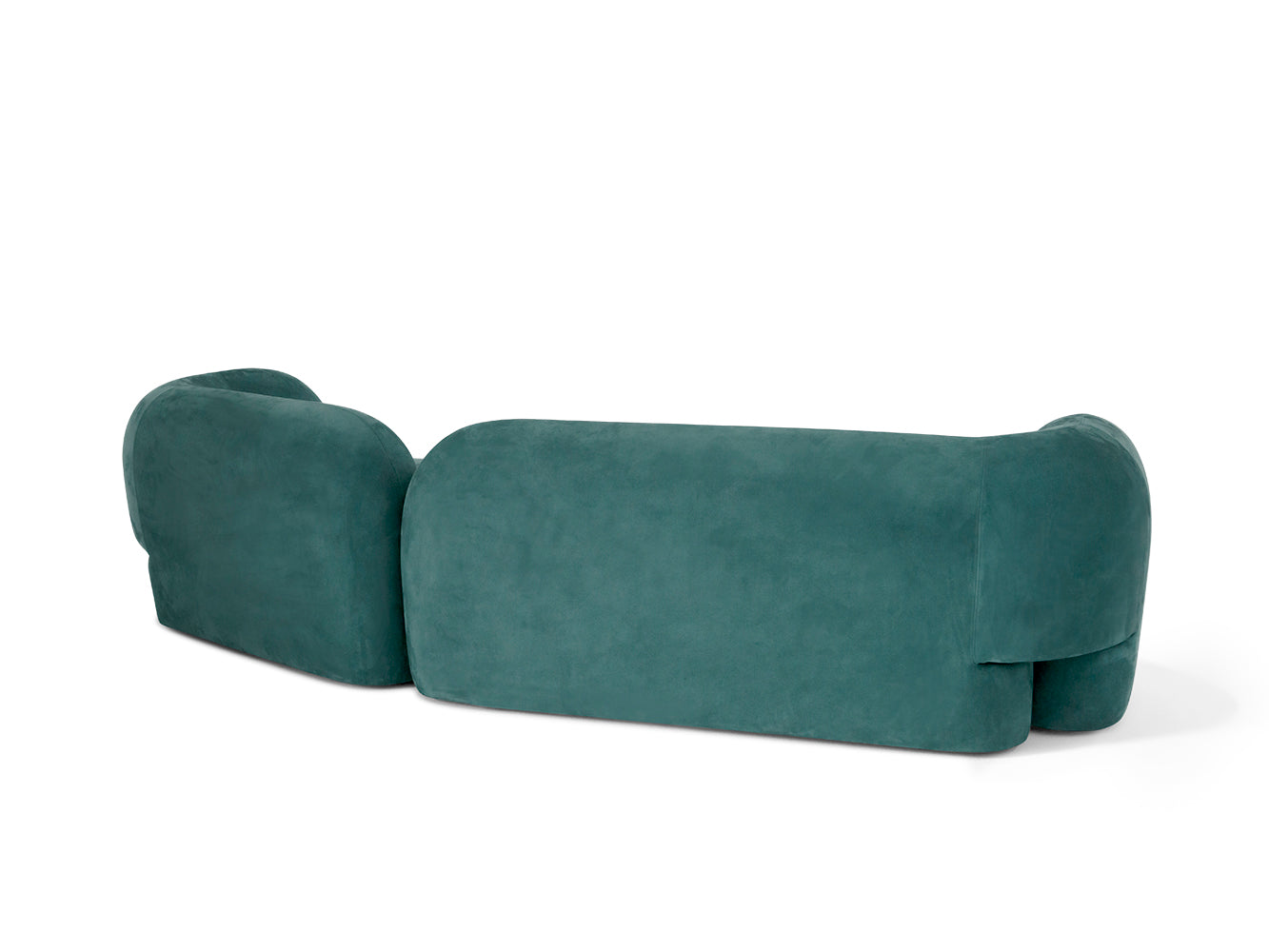Sofá doble verde Sofá de alta resiliencia Muebles de salón personalizables