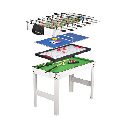 4-in-1 multifunctional table, table tennis table, football game, hockey table