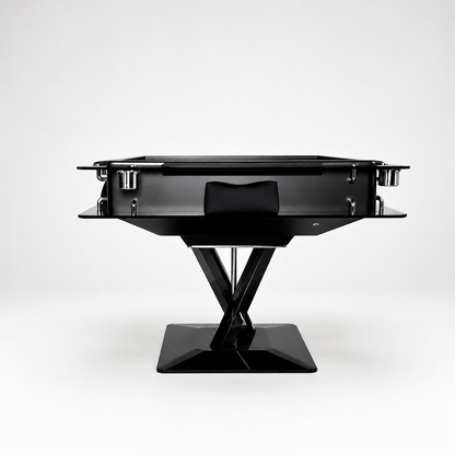 Automatic Mahjong Table - Matte Black Painted Finish & Smoked Acrylic