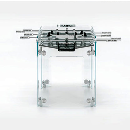 All Glass Silver Accessory Soccer Table