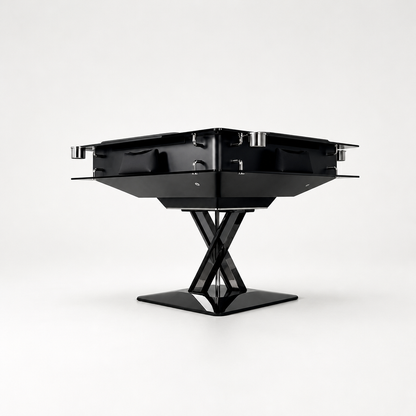 Automatic Mahjong Table - Matte Black Painted Finish & Smoked Acrylic