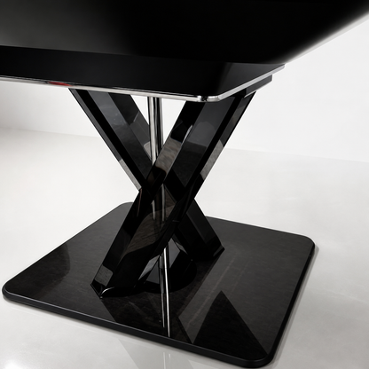 Automatic Mahjong Table - Matte Black Painted Finish & Smoked Acrylic