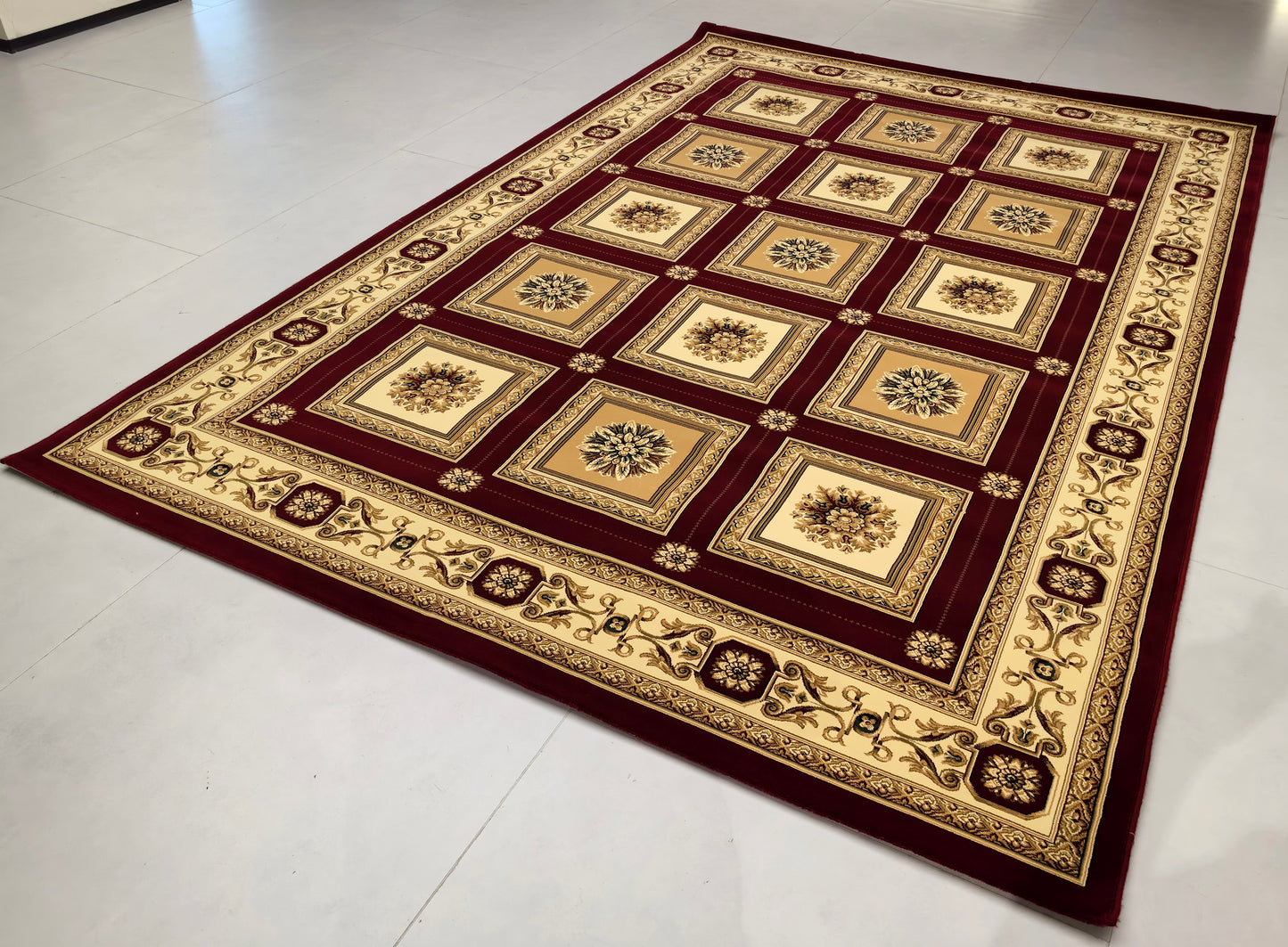 Alfombra de estilo retro europeo, exquisita y lujosa