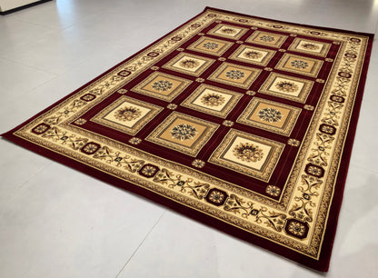 Alfombra de estilo retro europeo, exquisita y lujosa