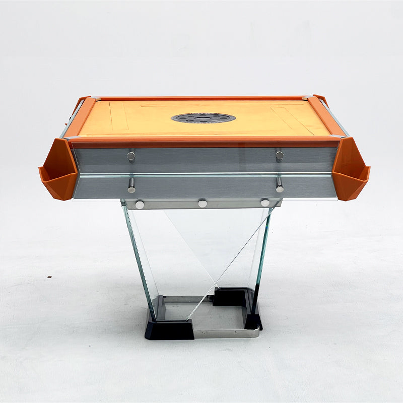 Mesa de mahjong automática de cristal naranja de Hermes