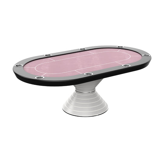 Table de poker ronde personnalisable pour 8 personnes