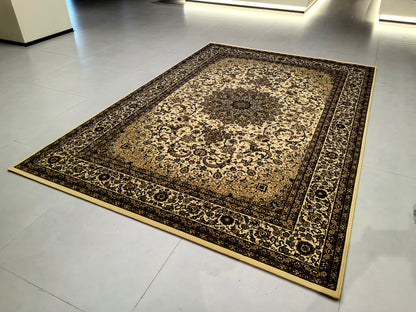 Tapis de salon luxueux à motif européen classique, adapté au salon et à la chambre à coucher