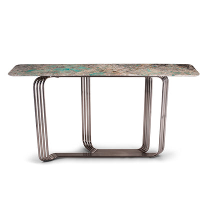 Italian modern minimalist marble console table, suitable for hallway or front door