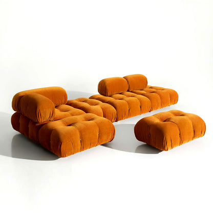 Italian combination bubble sofa modern simple large and small apartment single fabric Nordic retro sofa