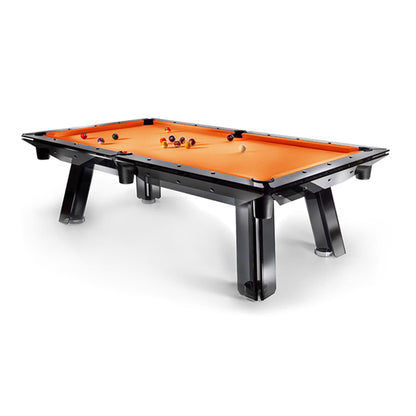 Mesa de billar de vidrio negro de tacto premium de 7 pies, 8 pies y 9 pies