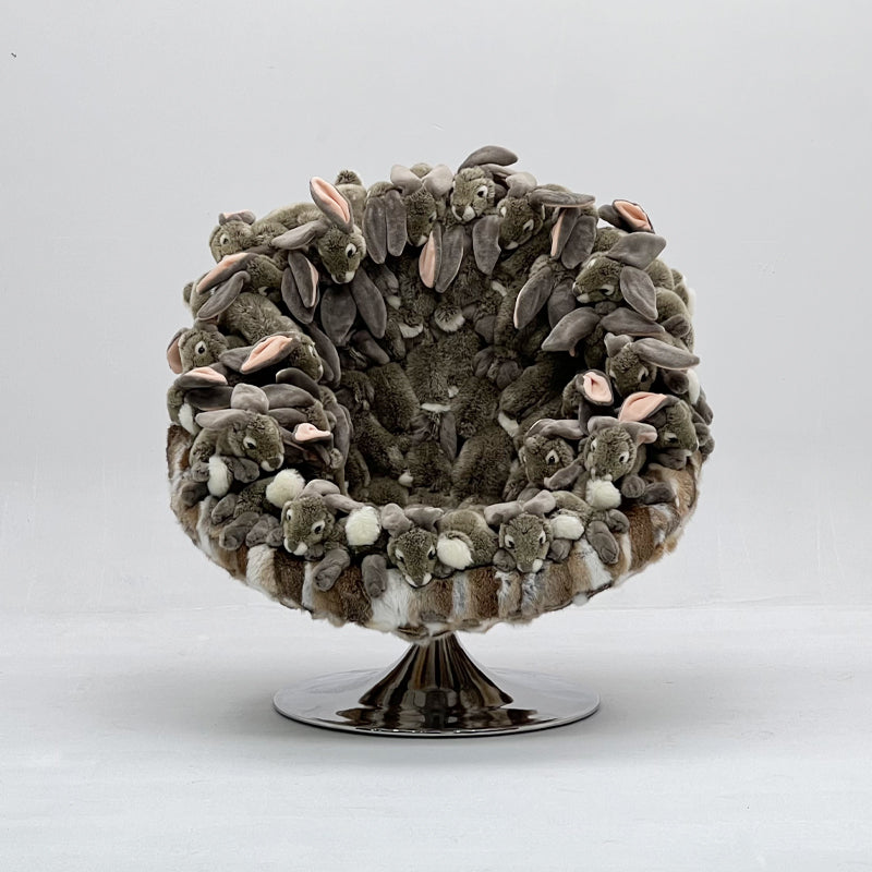 Single Rabbit Doll Armchair