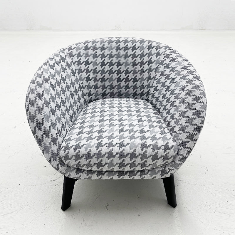 Houndstooth backrest leisure sofa chair, suitable for living room and bedroom