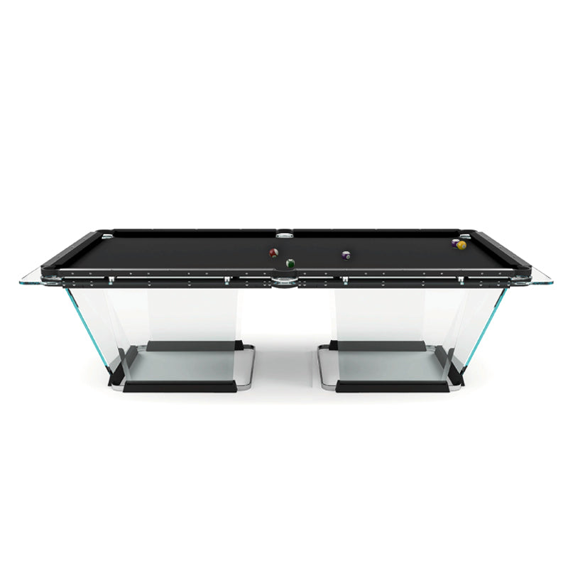 Mesa de billar de cristal transparente Tk con manteles personalizables