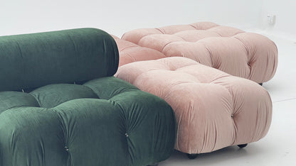 Italian combination bubble sofa modern simple large and small apartment single fabric Nordic retro sofa
