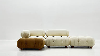 Italian combination bubble sofa modern simple large and small apartment single fabric Nordic retro sofa