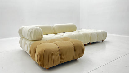 Italian combination bubble sofa modern simple large and small apartment single fabric Nordic retro sofa