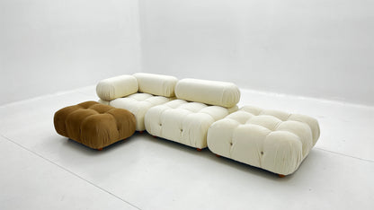 Italian combination bubble sofa modern simple large and small apartment single fabric Nordic retro sofa