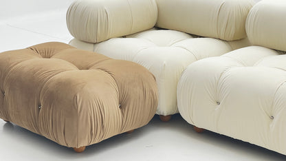 Italian combination bubble sofa modern simple large and small apartment single fabric Nordic retro sofa
