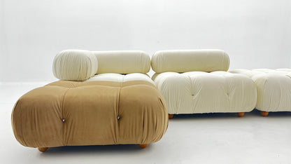 Italian combination bubble sofa modern simple large and small apartment single fabric Nordic retro sofa