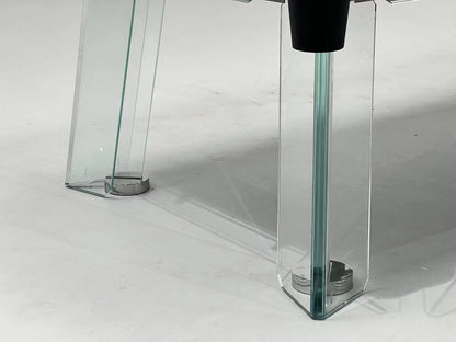 Table de billard en acier inoxydable et verre de 7 pieds, 8 pieds et 9 pieds - Bleu