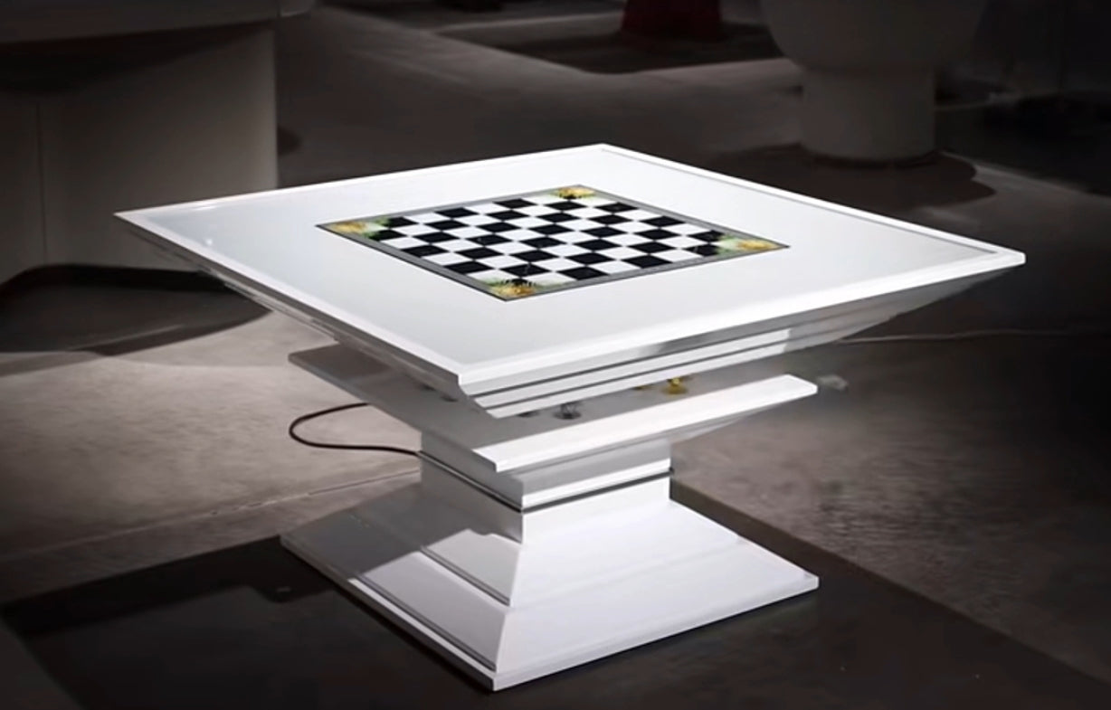 Liftable Square Multifunctional Chess Table