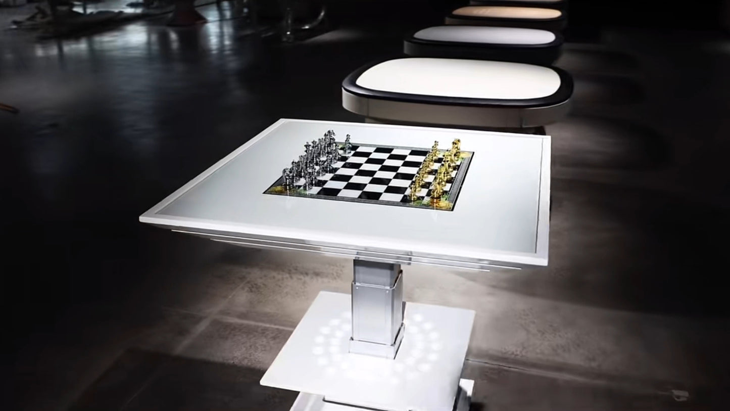 Liftable Square Multifunctional Chess Table