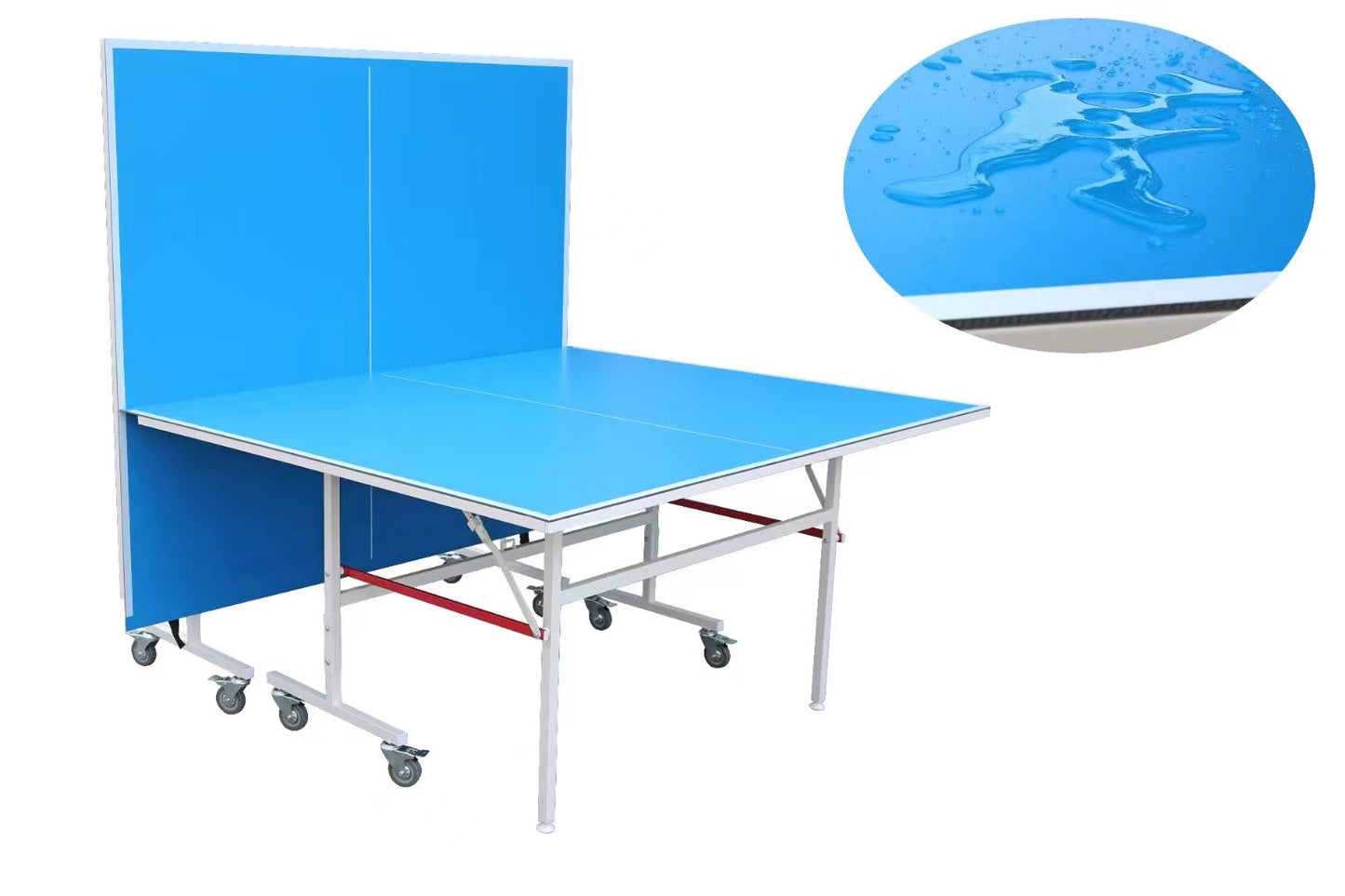Mesa de ping pong móvil, mesa de ping pong de competición estándar plegable para interiores y exteriores