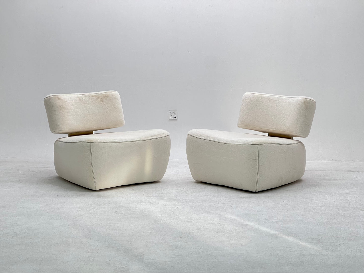 Sillón de ocio de felpa rosa adecuado para sala de estar, apartamento