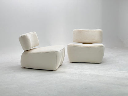 Sillón de ocio de felpa rosa adecuado para sala de estar, apartamento