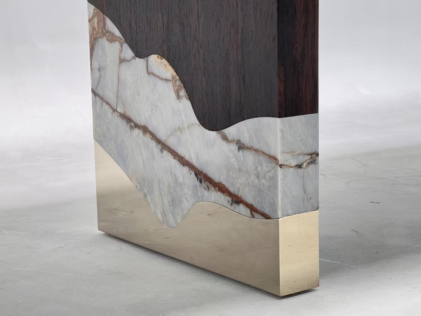 High-end customizable walnut rectangular family dining table