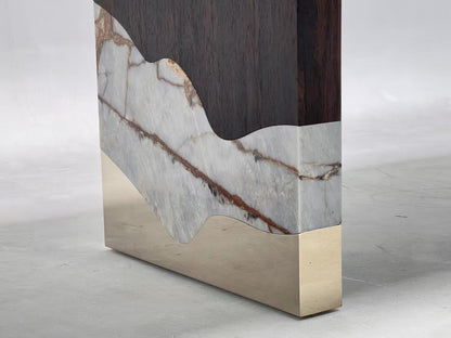 High-end customizable walnut rectangular family dining table