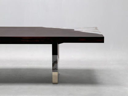 High-end customizable walnut rectangular family dining table
