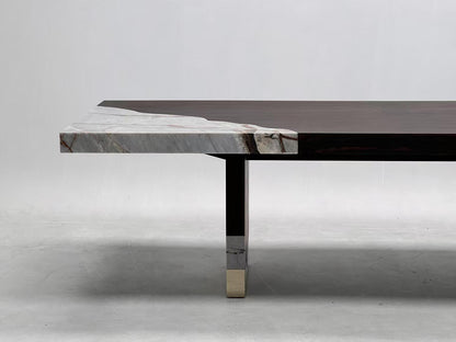 High-end customizable walnut rectangular family dining table