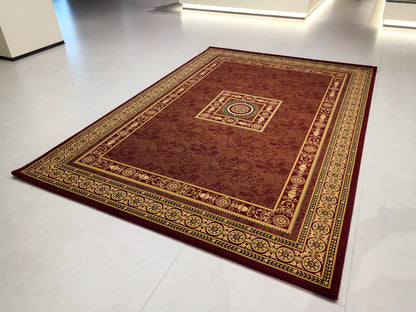 Alfombra de estilo retro europeo, exquisita y lujosa