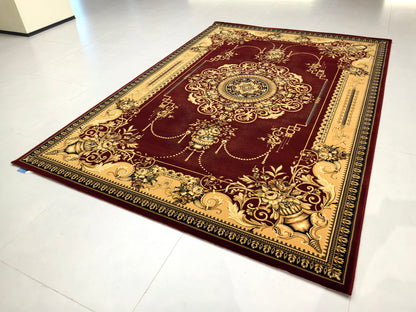 Alfombra de estilo retro europeo, exquisita y lujosa
