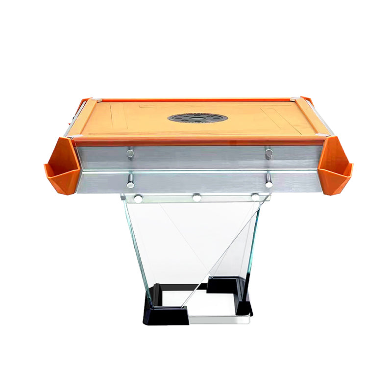 Mesa de mahjong automática personalizable de cristal negro