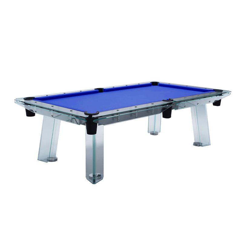 Mesa de billar de cristal multicolor personalizable
