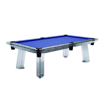 Mesa de billar de cristal multicolor personalizable