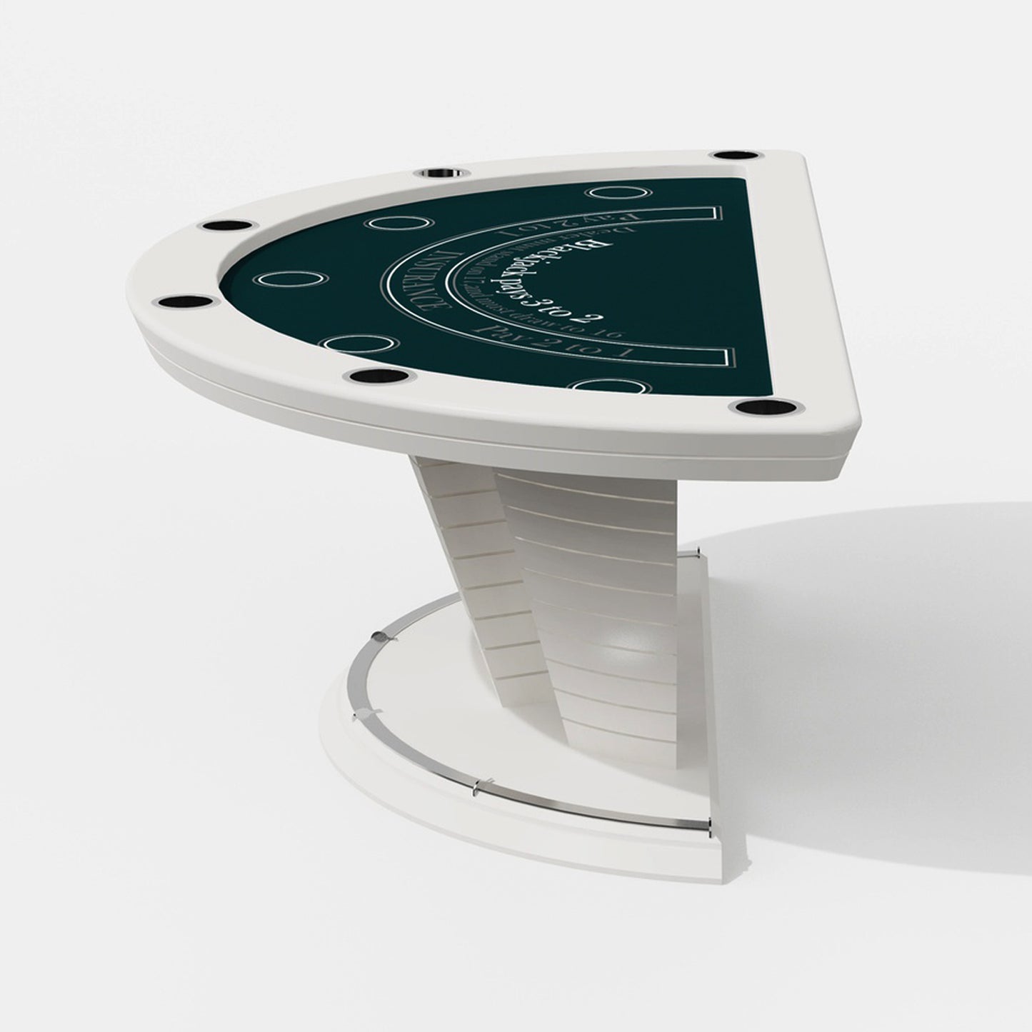 Table de poker blackjack de luxe légère pour 6 personnes
